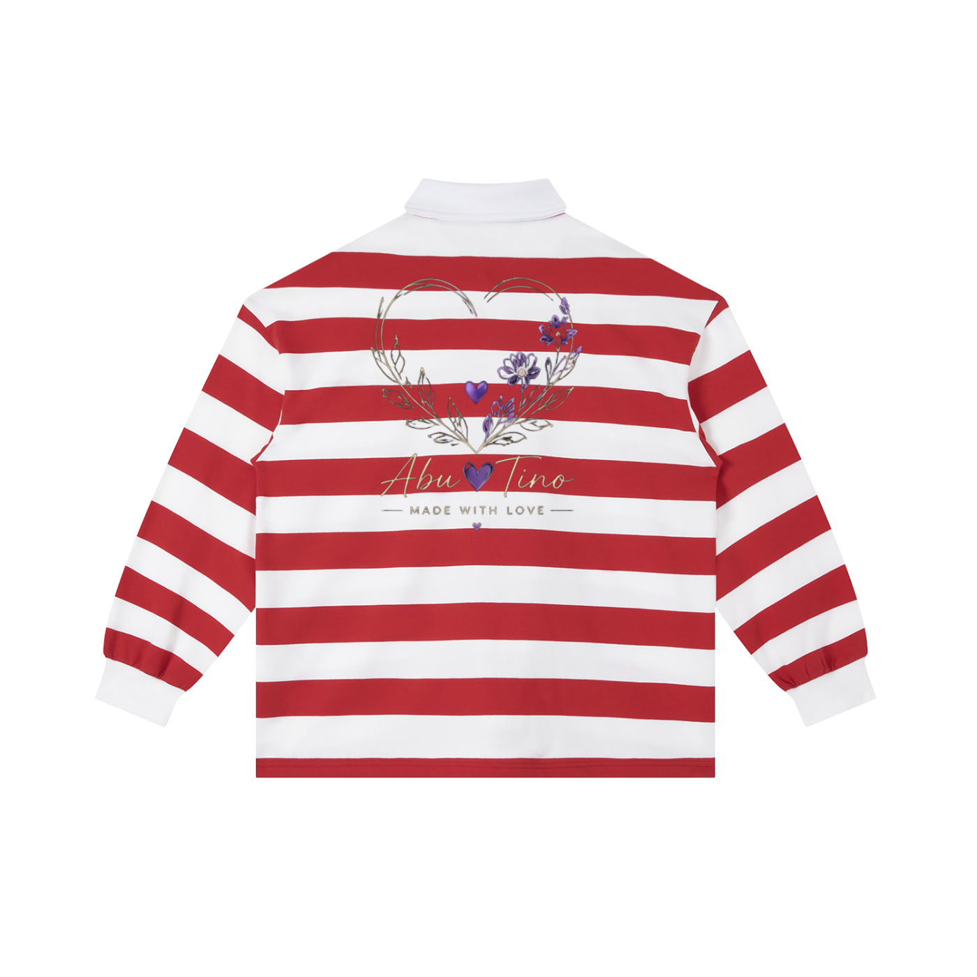AbuTino Block Stripe Polo Shirt