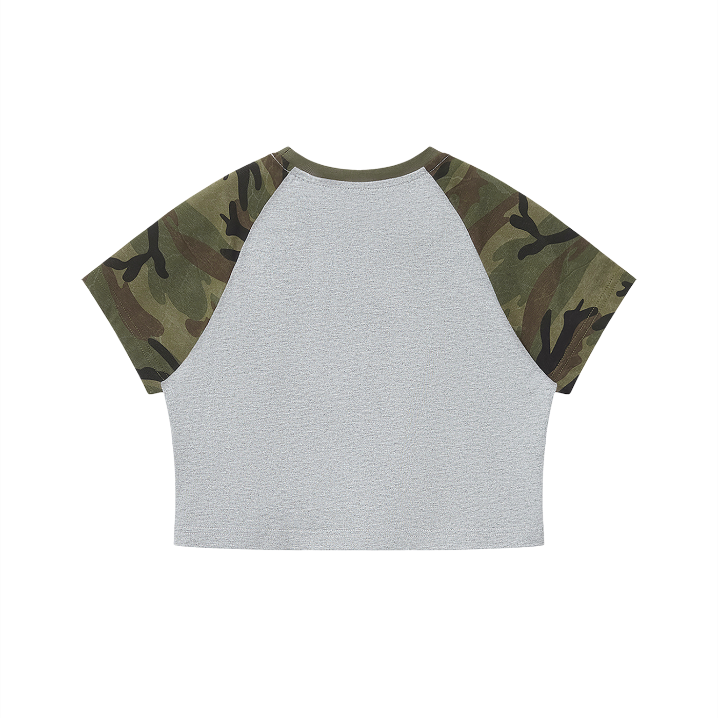 Women’s Camo Raglan Crop T-Shirt