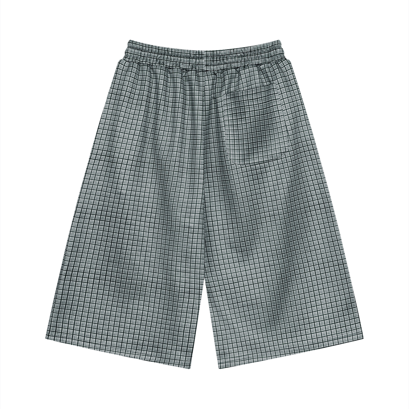 Men Plaid Drawstring Shorts