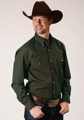 Roper 1376 Agave Foulard (Brown) - Men's Western Shirt