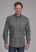 Roper 2151 Acorn Foulard (Brown) - Men's Western Shirt