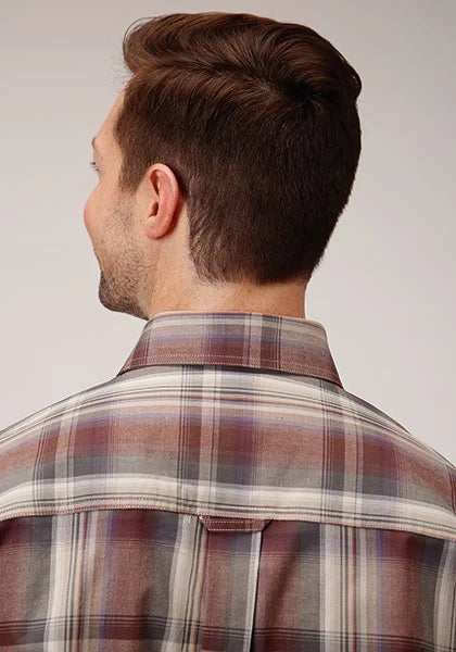 Roper 1229 Cider Plaid (Brown) - Men's Western Shirt