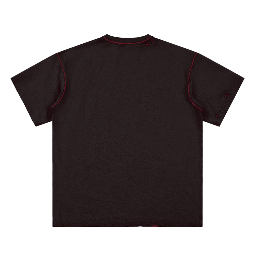 Hand-frayed Reversible T-shirt