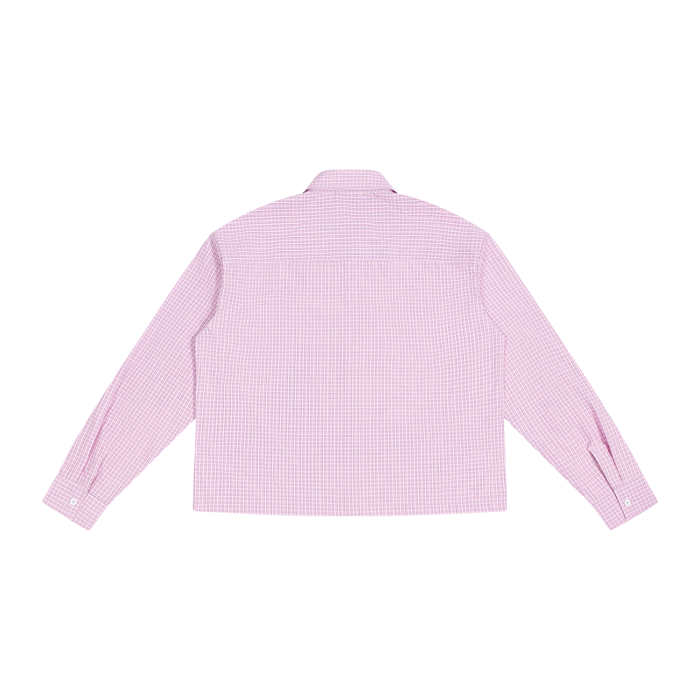 Boxy Plaid Long Sleeve Shirt