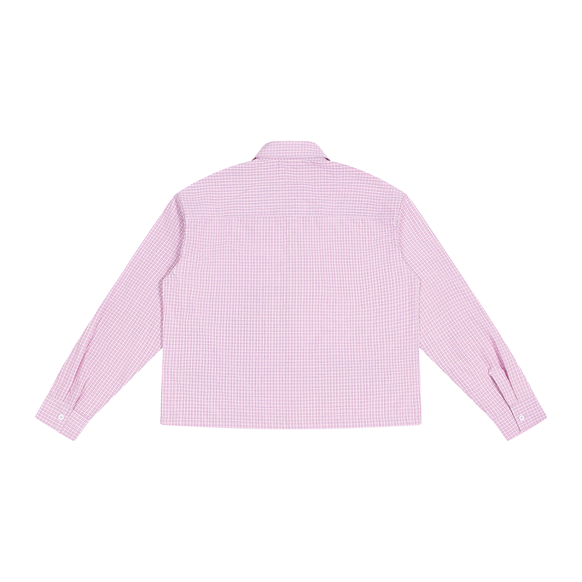 Boxy Plaid Long Sleeve Shirt