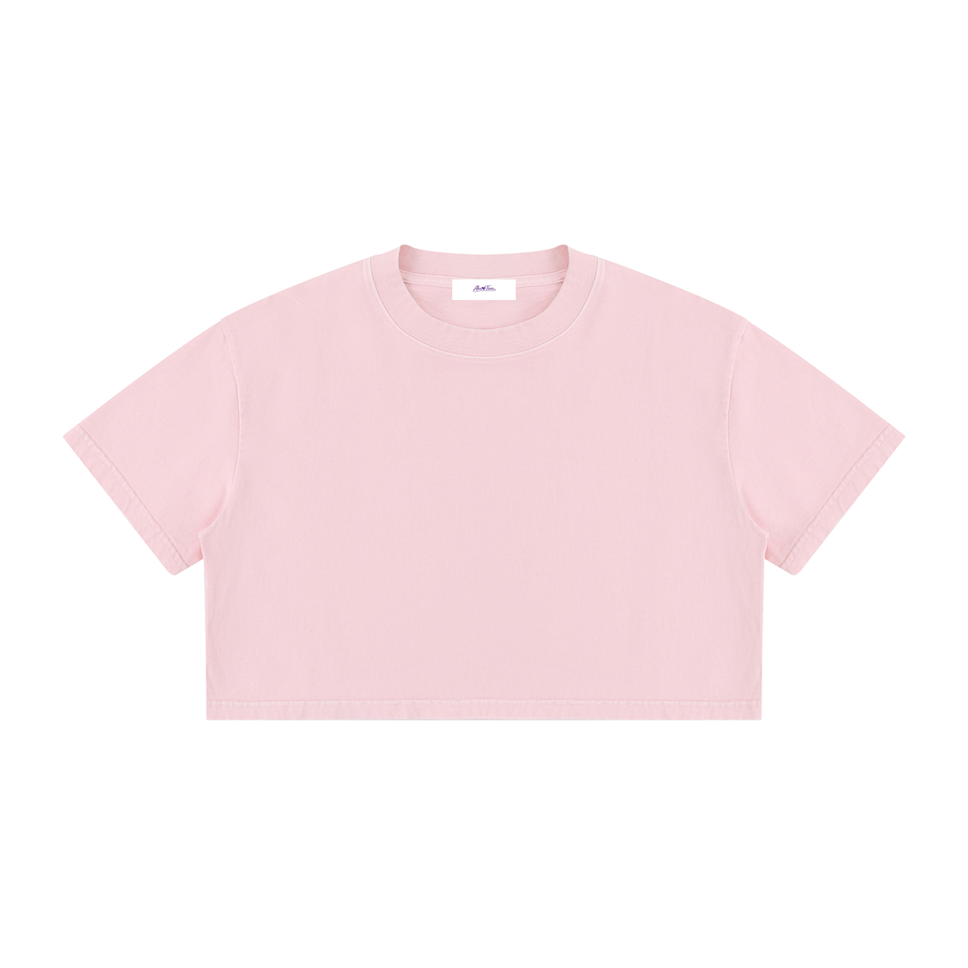 Women's Mineral Wash Cotton Crop T-Shirt