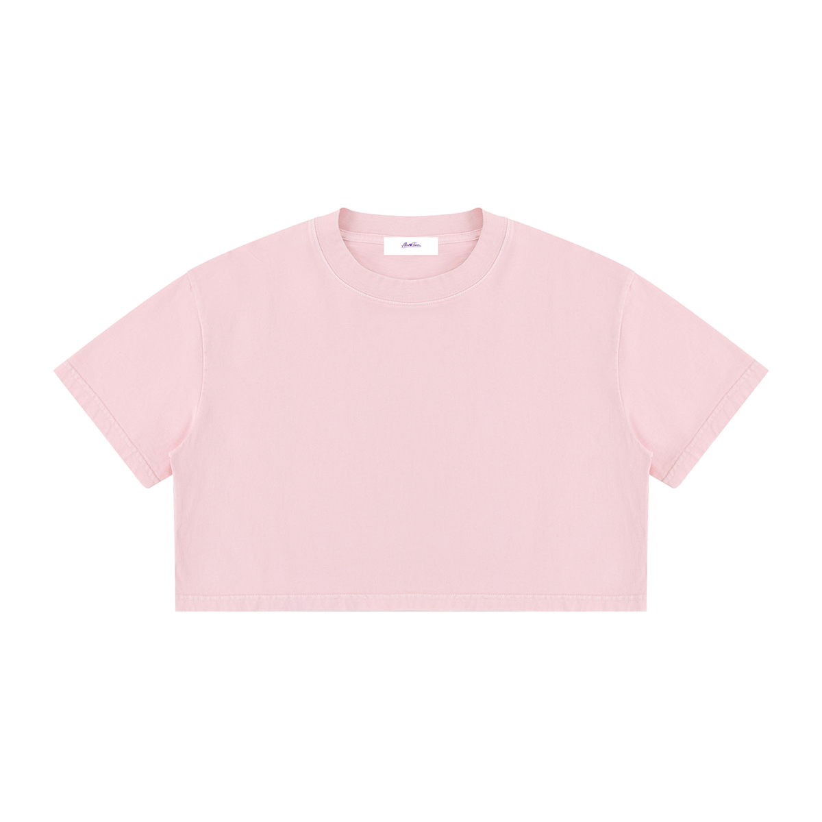 Women's Mineral Wash Cotton Crop T-Shirt
