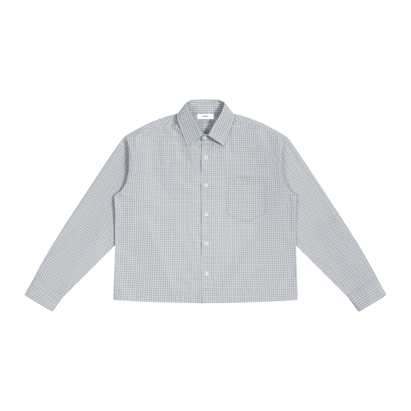 Boxy Plaid Long Sleeve Shirt