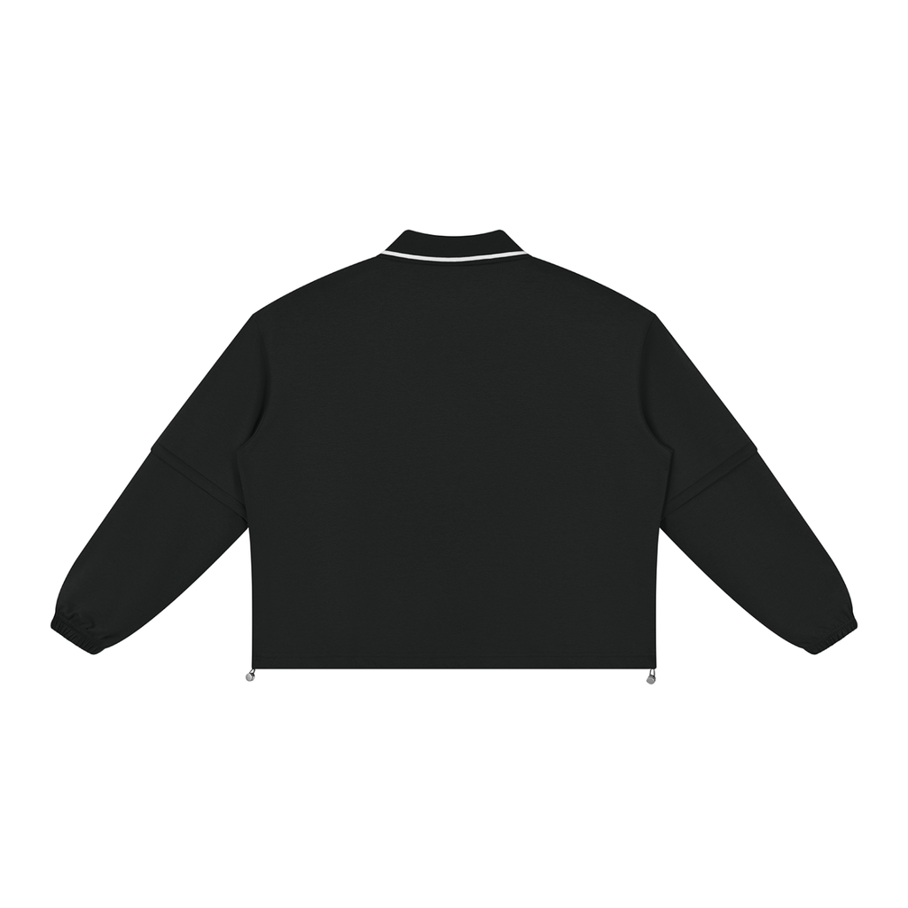 Boxy Collared Detachable Sweatshirt