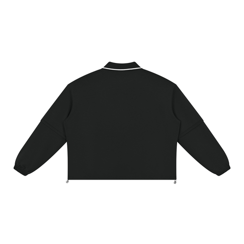 Boxy Collared Detachable Sweatshirt