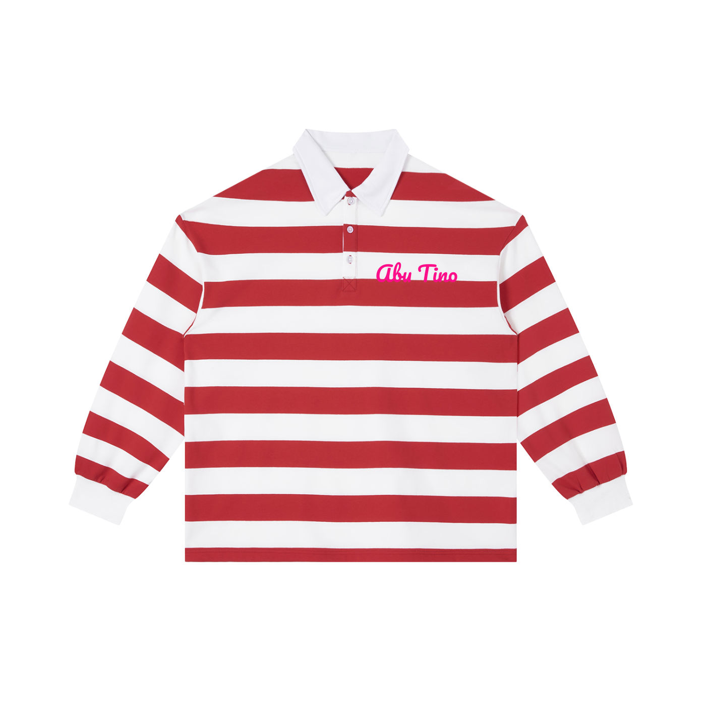 AbuTino Block Stripe Polo Shirt