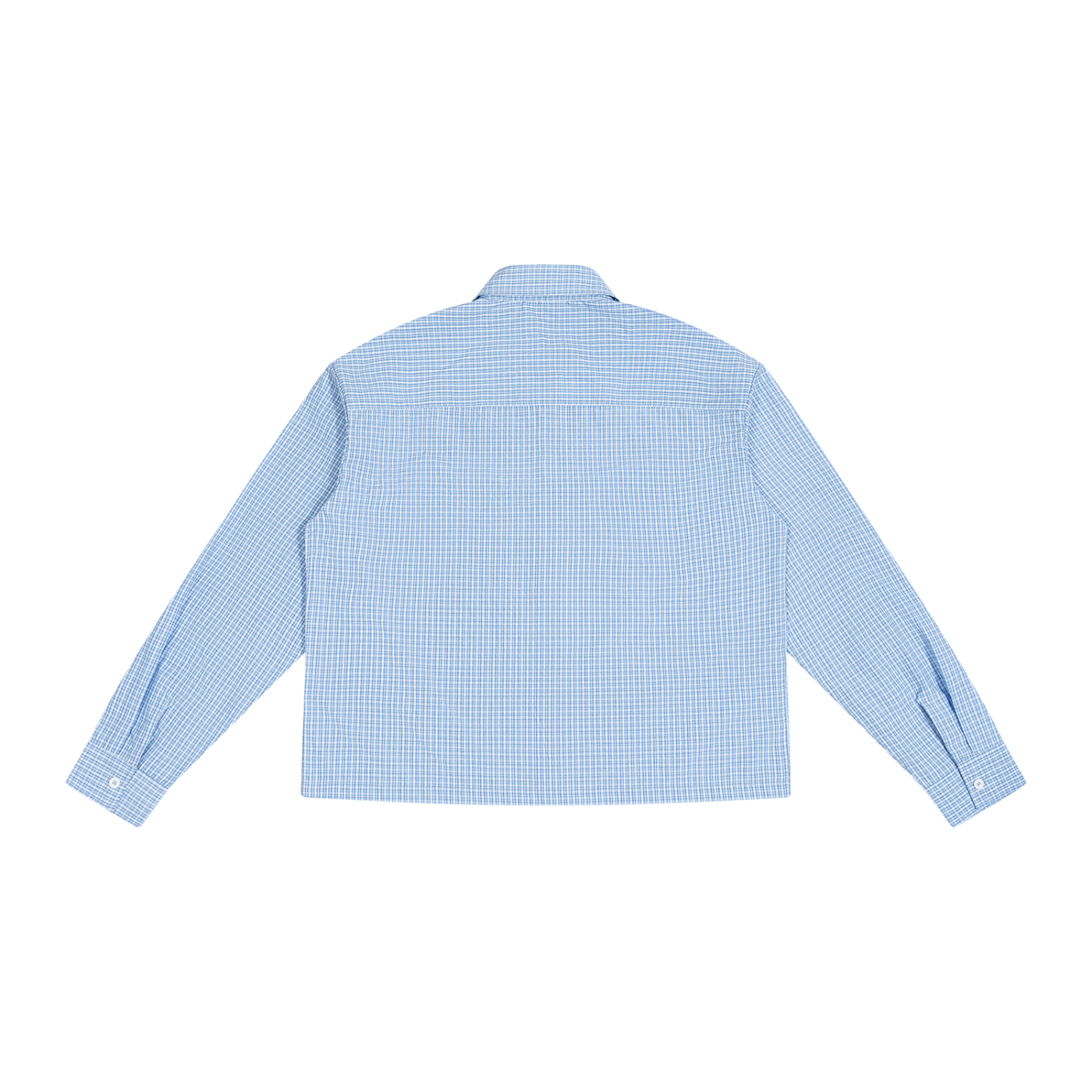 Boxy Plaid Long Sleeve Shirt
