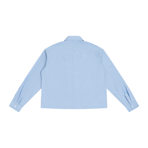 Boxy Plaid Long Sleeve Shirt