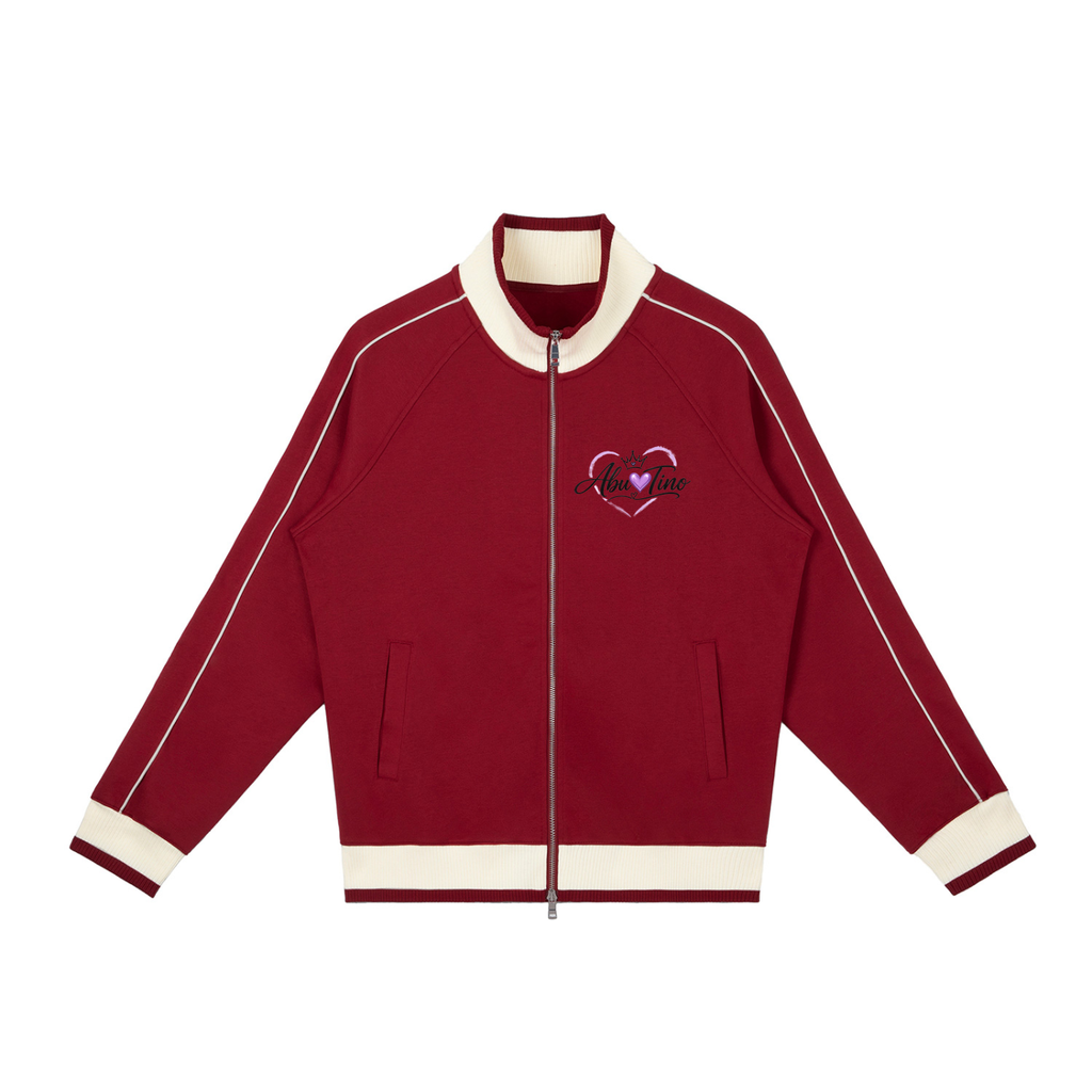Color Block Raglan Sleeve Zip Track Jacket