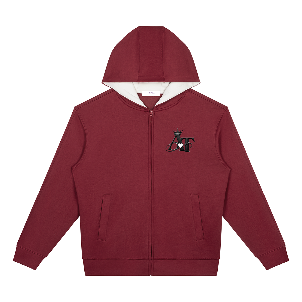 Drop Shoulder Full Zip Hoodie