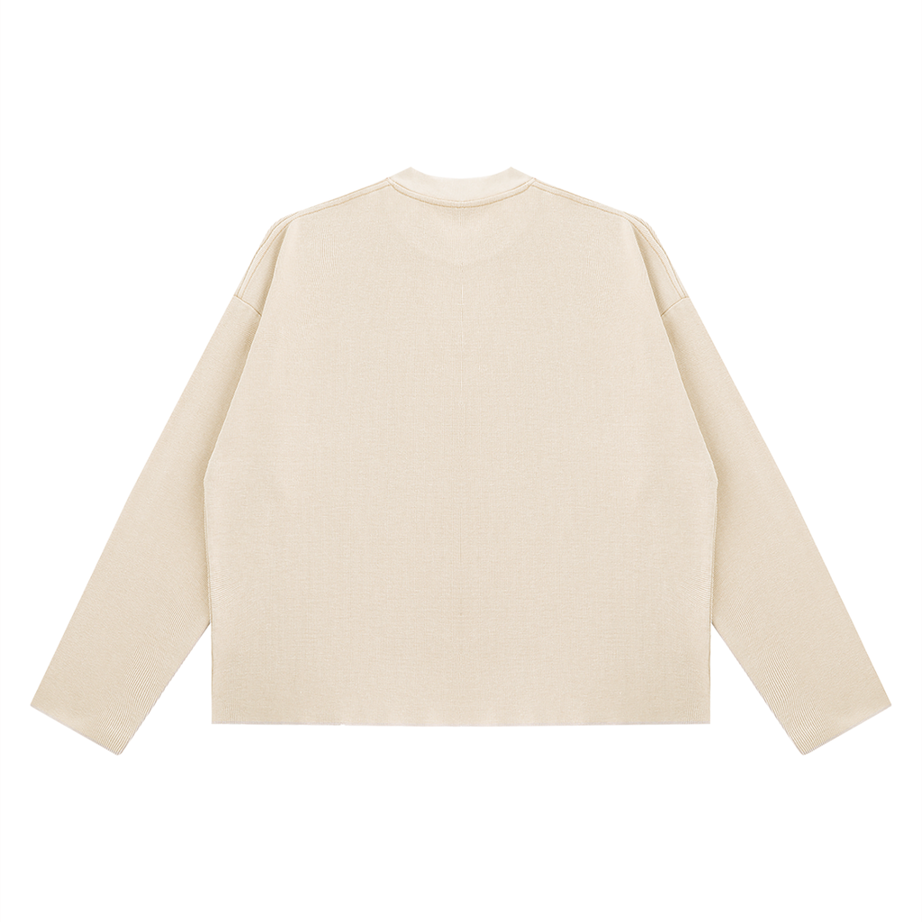 Vintage Wash Boxy  Waffle Raw Edge T-Shirt