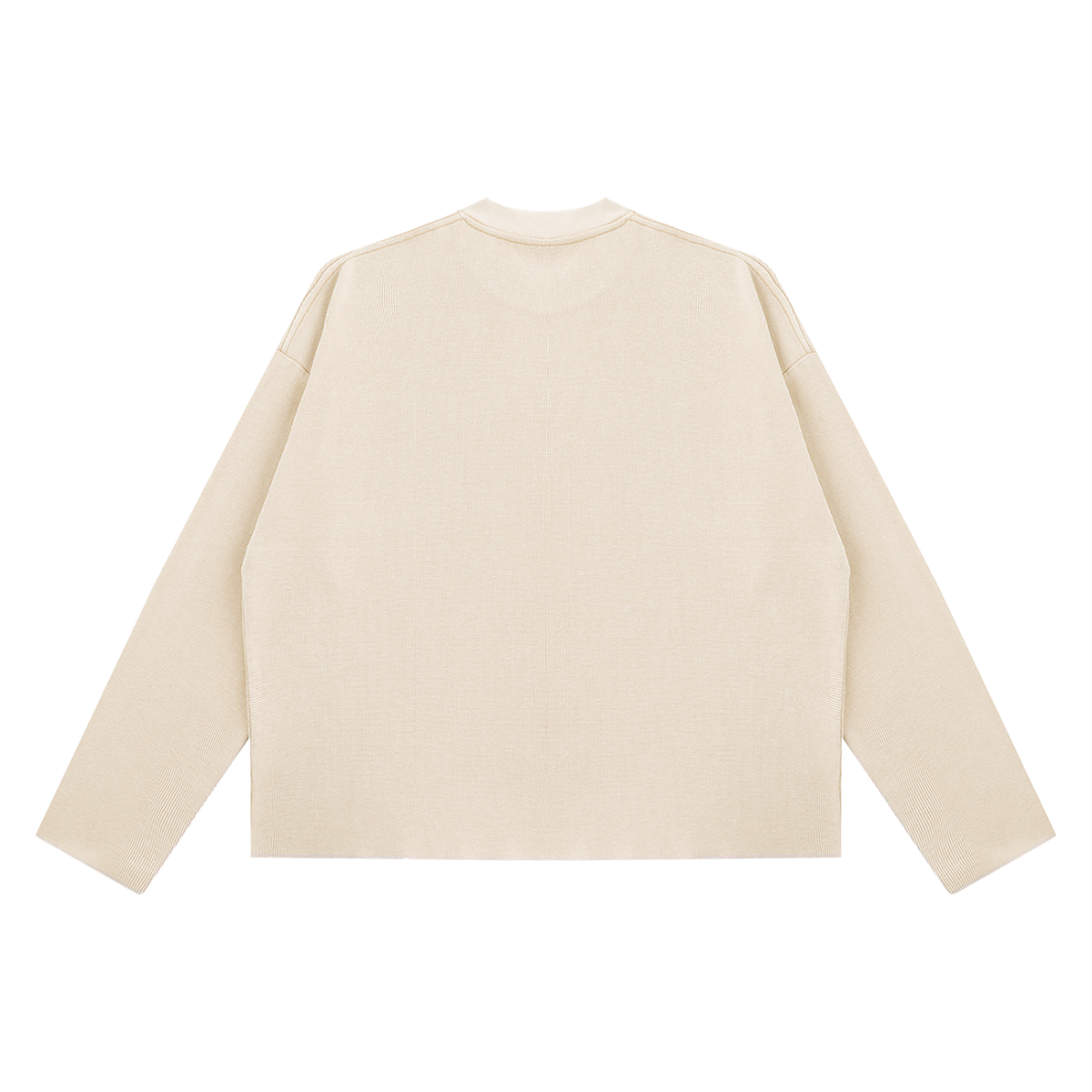 Vintage Wash Boxy  Waffle Raw Edge T-Shirt