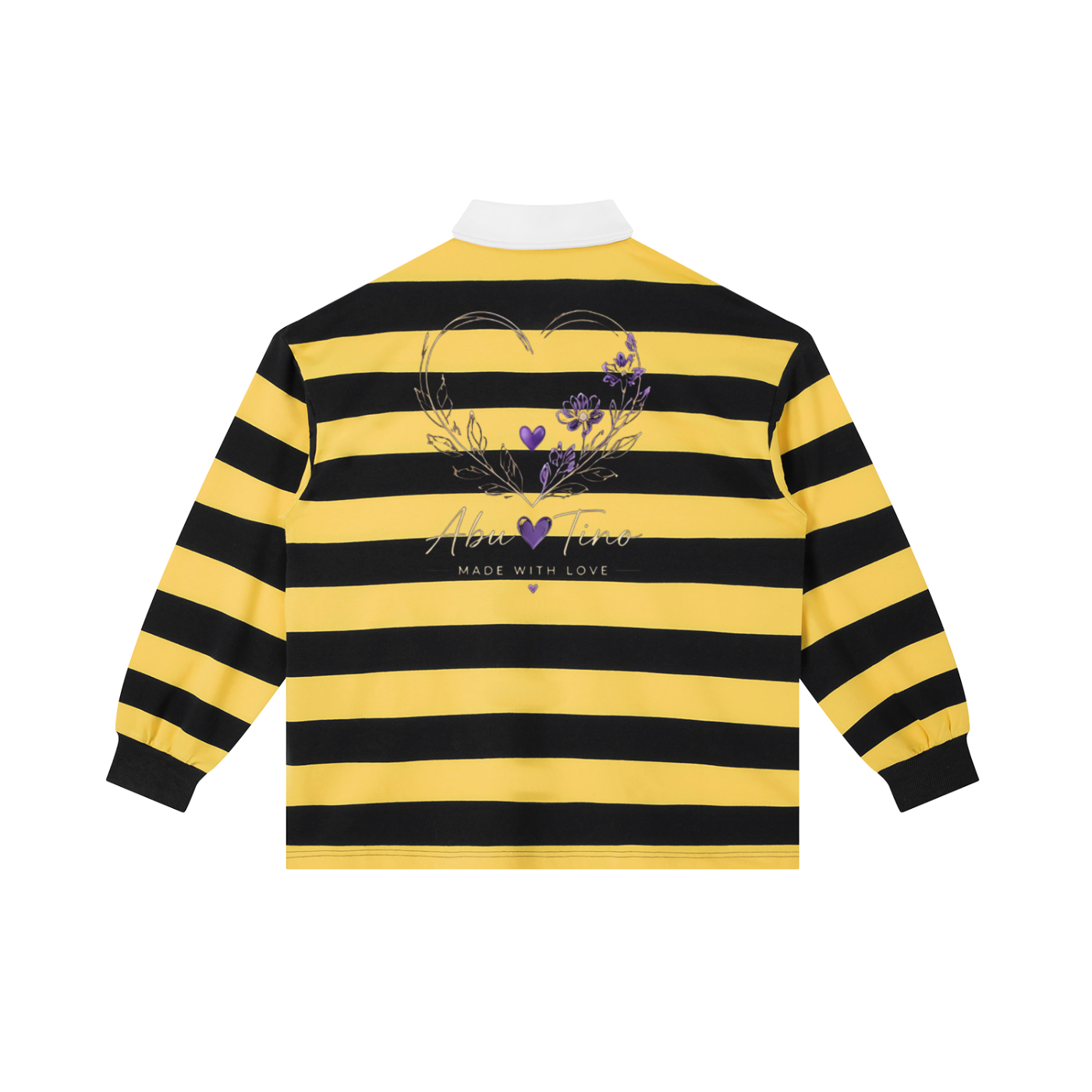 AbuTino Block Stripe Polo Shirt