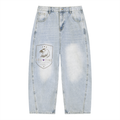 Men's Vintage Wash Sunfade Barrel Leg Jeans