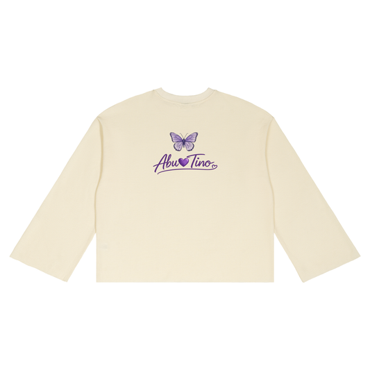 Women Waffle Raw Edge T-Shirt