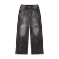Men’s Vintage Wash Wide Leg Jeans