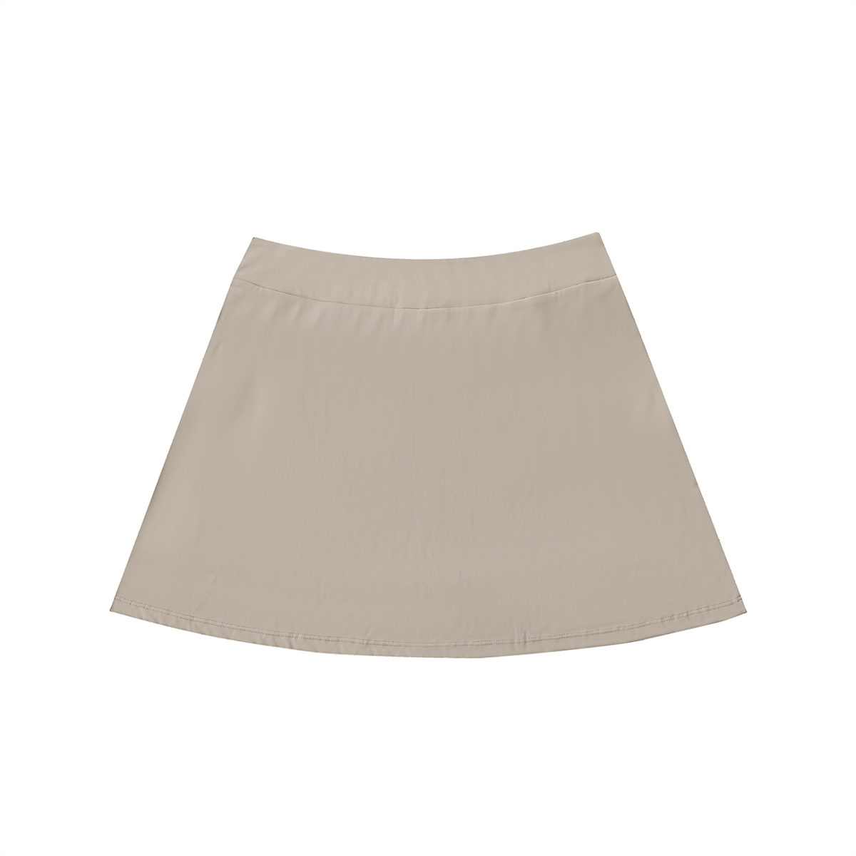 High-Waist Pocketed A-Line Skirt