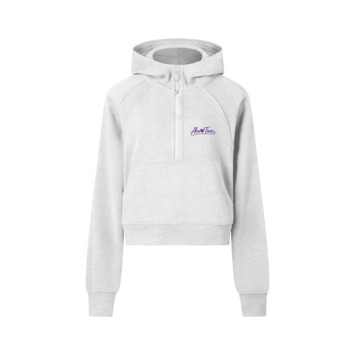 Cropped Half-Zip Hoodie