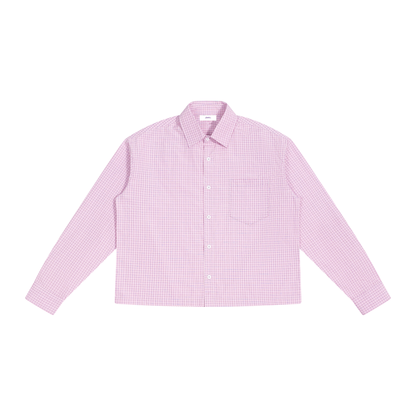 Boxy Plaid Long Sleeve Shirt