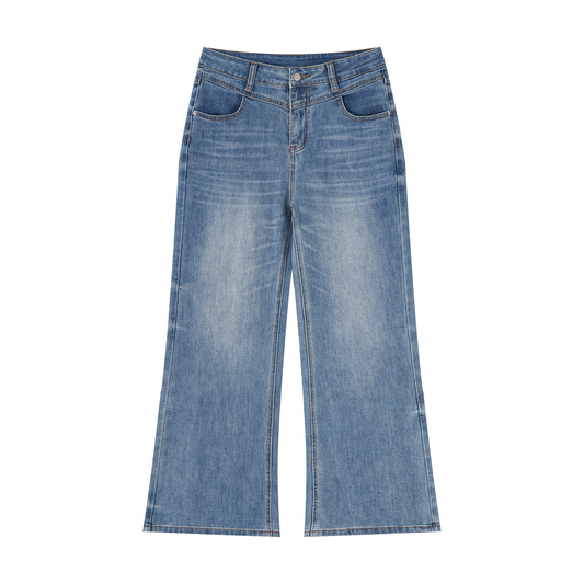 Women’s Vintage Wash Wide Leg Jeans