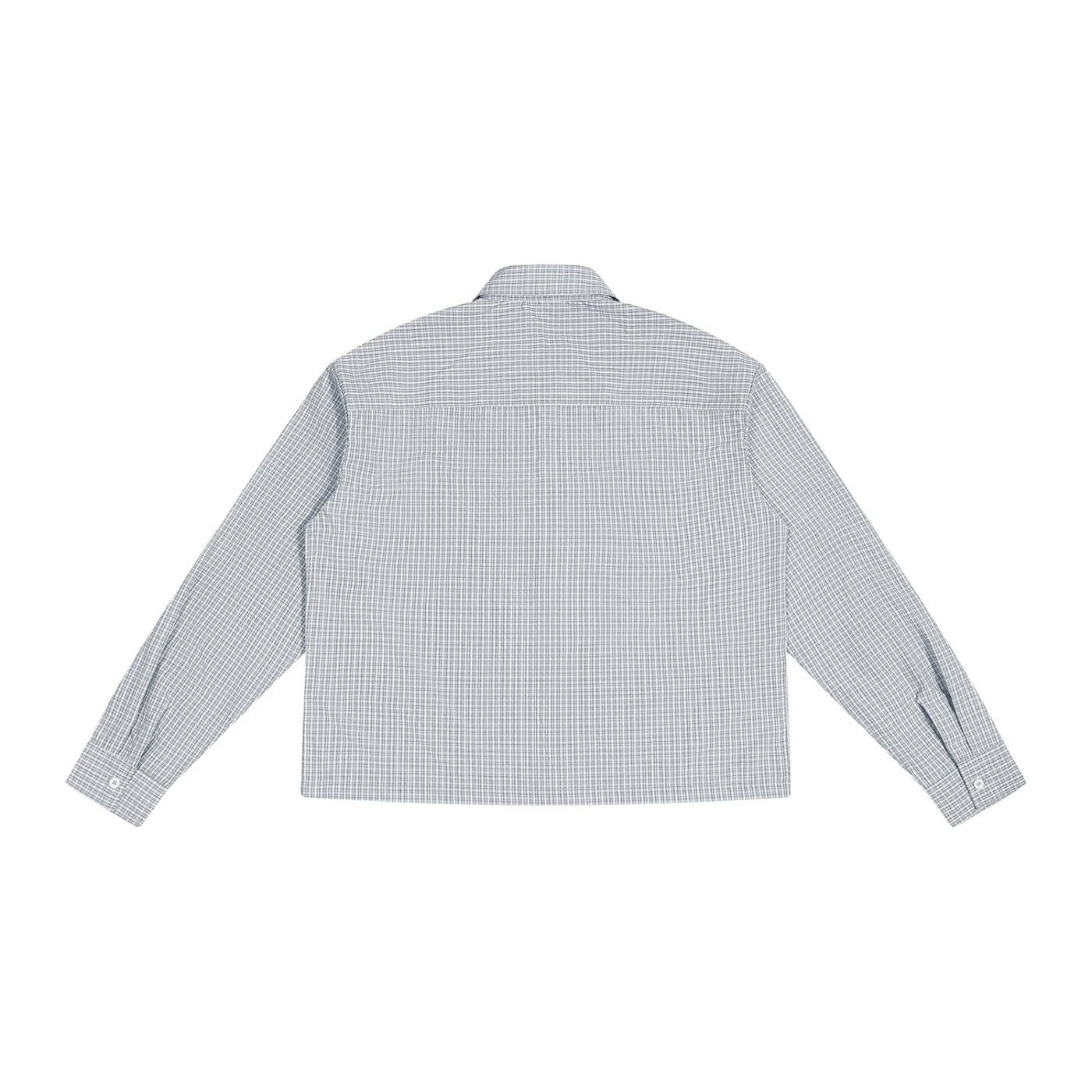Boxy Plaid Long Sleeve Shirt