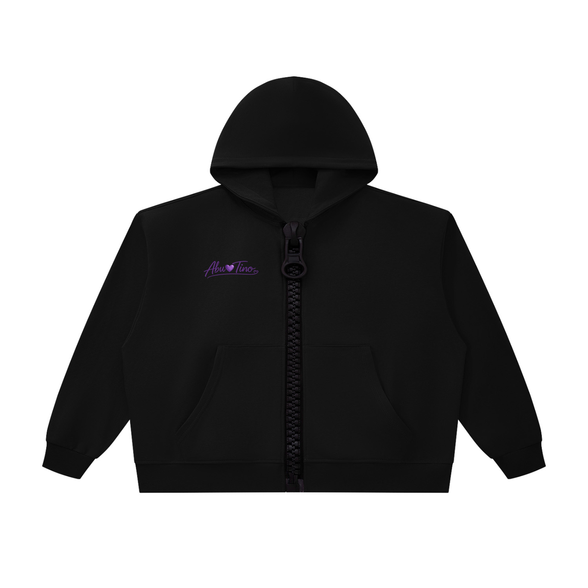 Oversized Chunky-Zip Boxy Hoodie