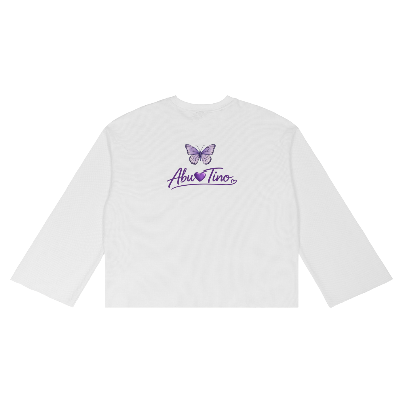 Women Waffle Raw Edge T-Shirt