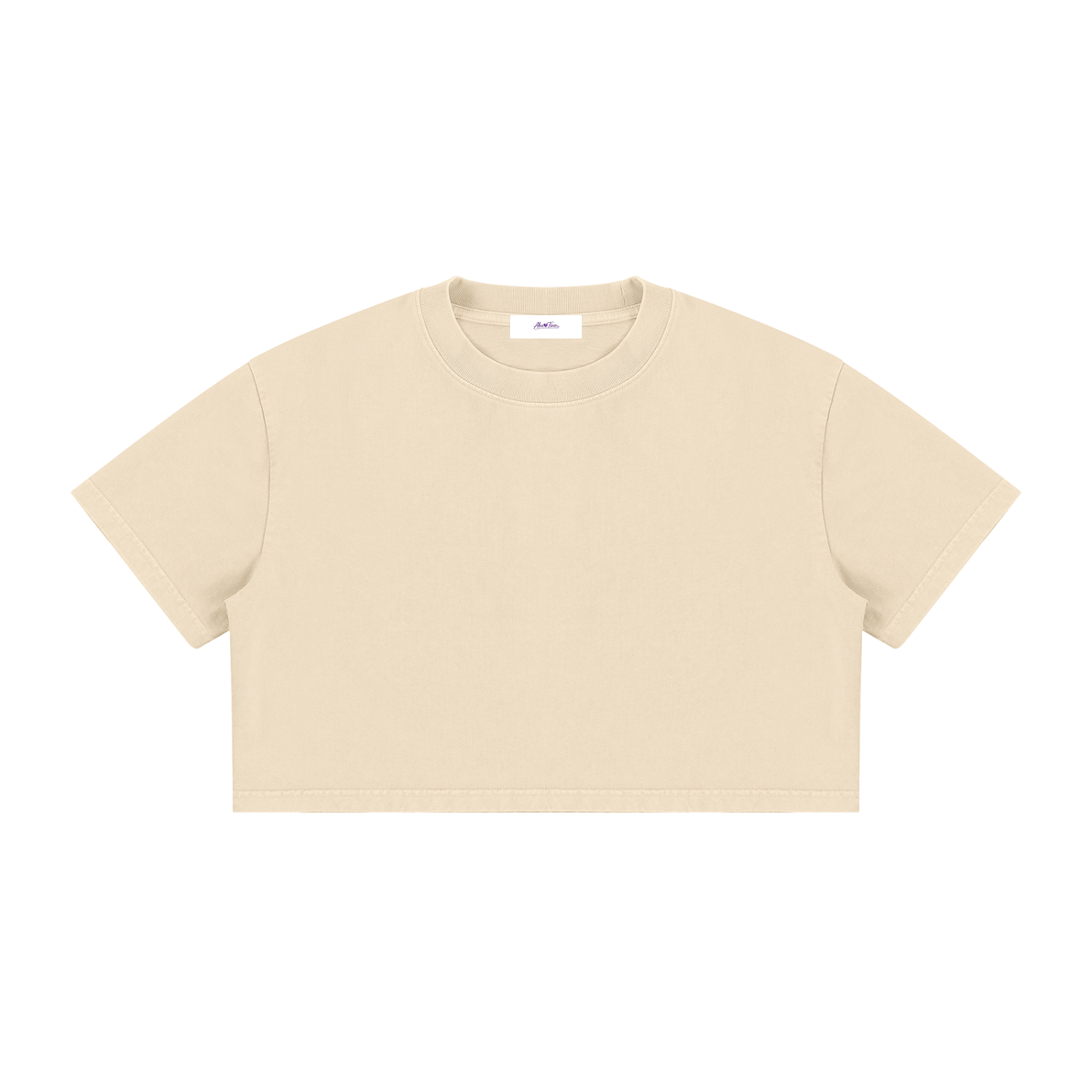 Women's Mineral Wash Cotton Crop T-Shirt