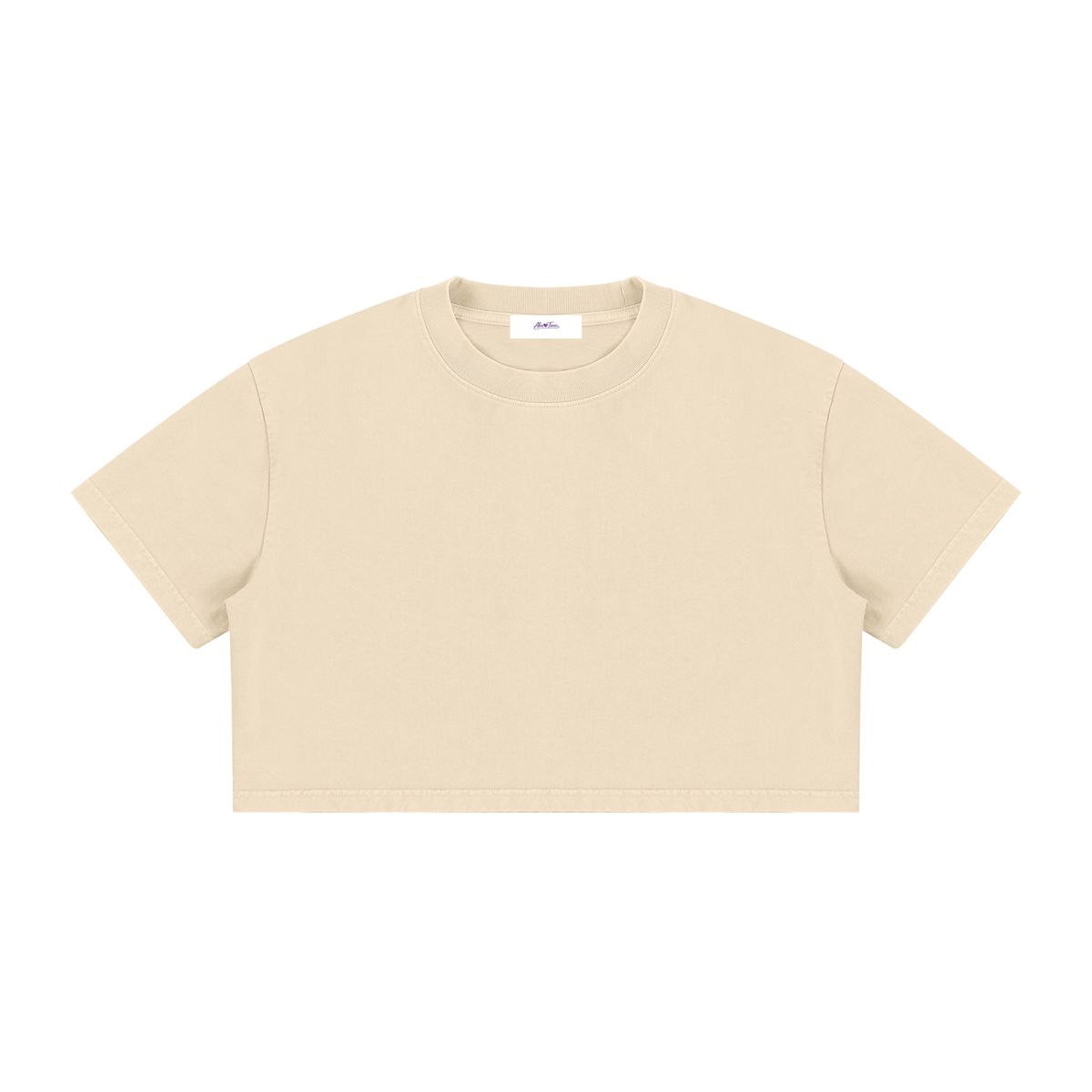 Women's Mineral Wash Cotton Crop T-Shirt