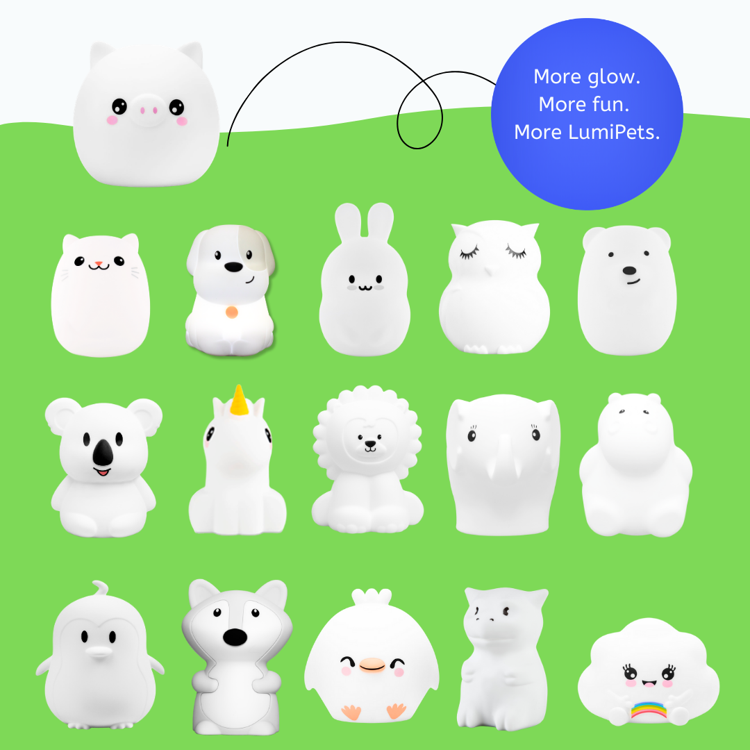 LumiPets® Percy the Pig- Children's Touch Night Light