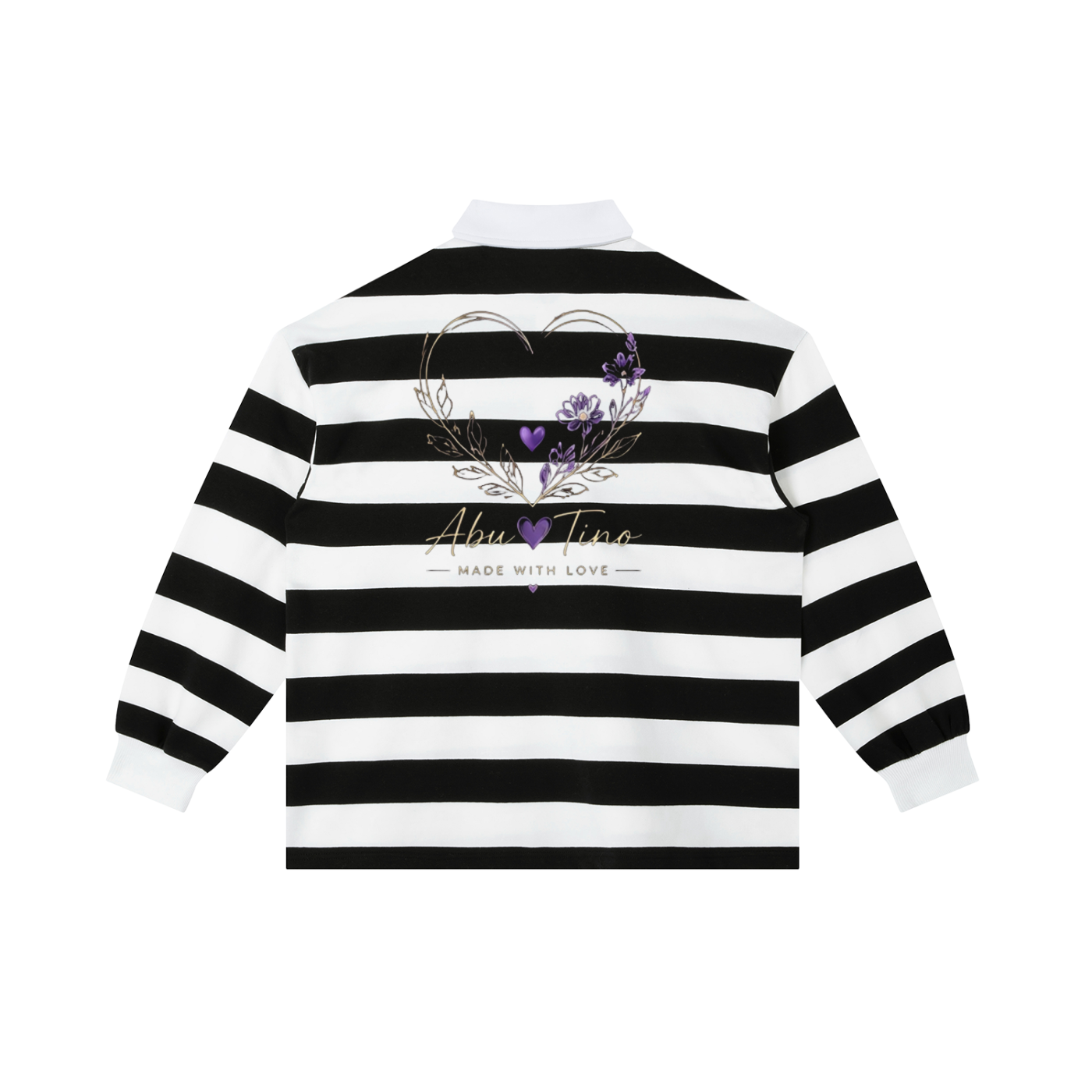AbuTino Block Stripe Polo Shirt