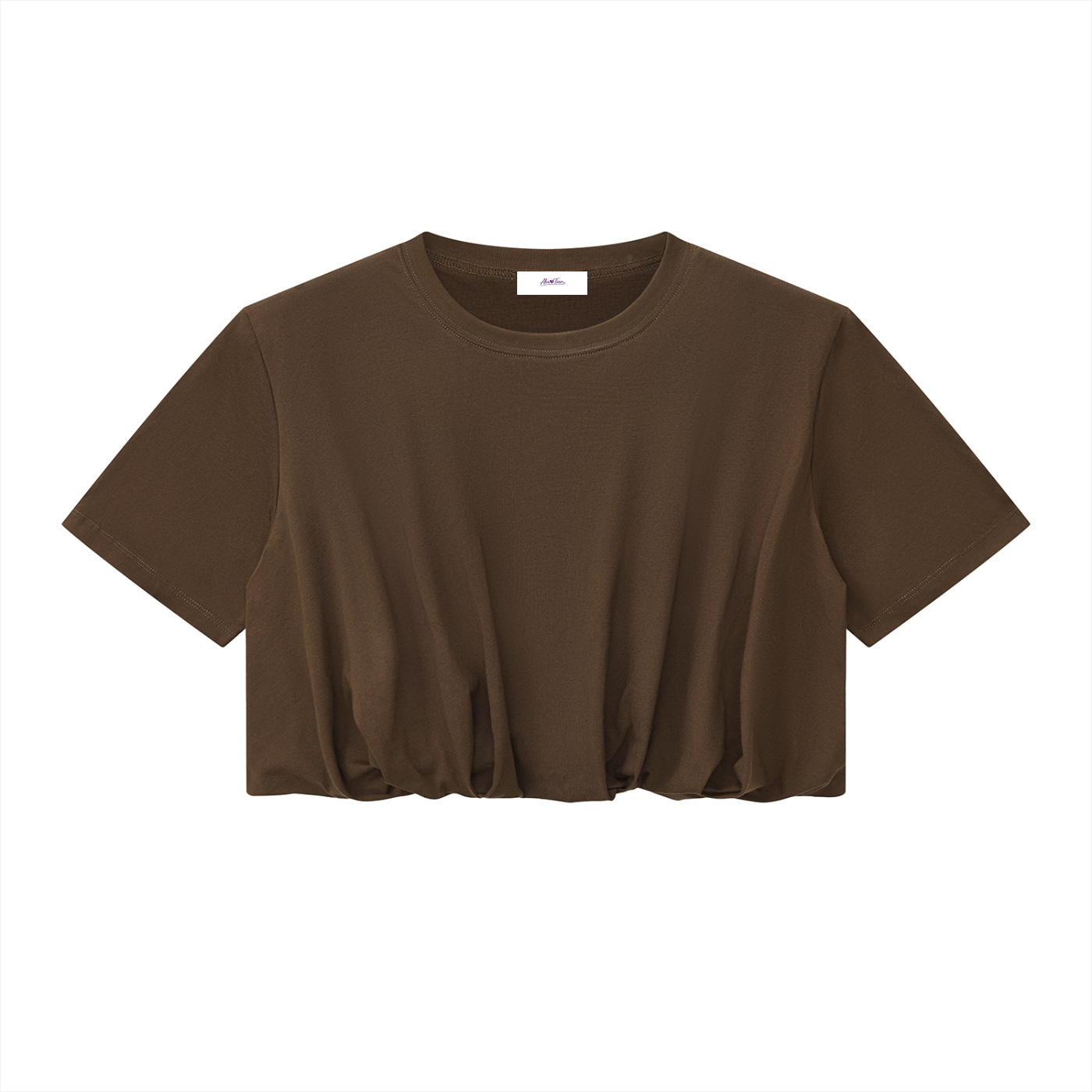 Women’s Crop Bubble Hem T-Shirt