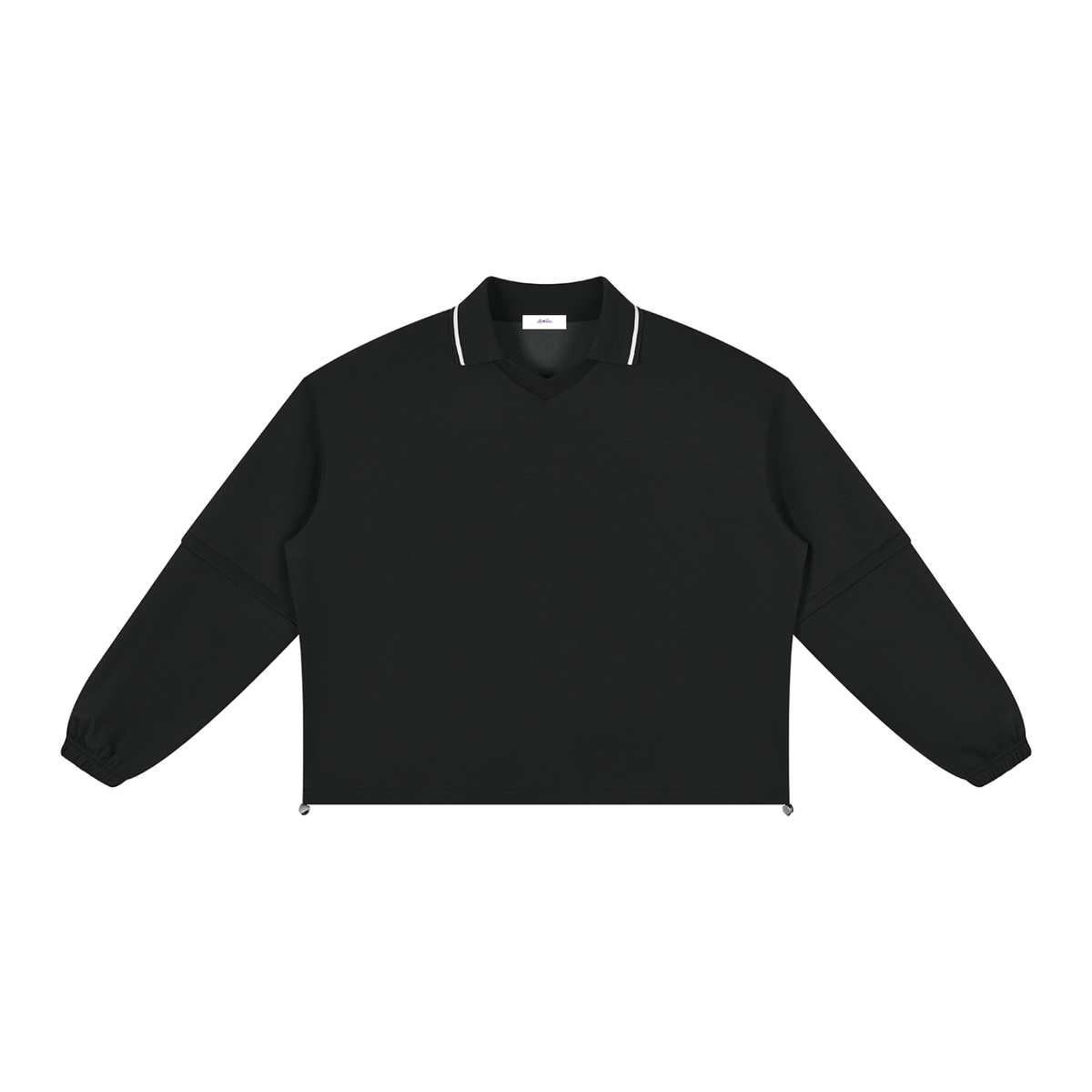 Boxy Collared Detachable Sweatshirt