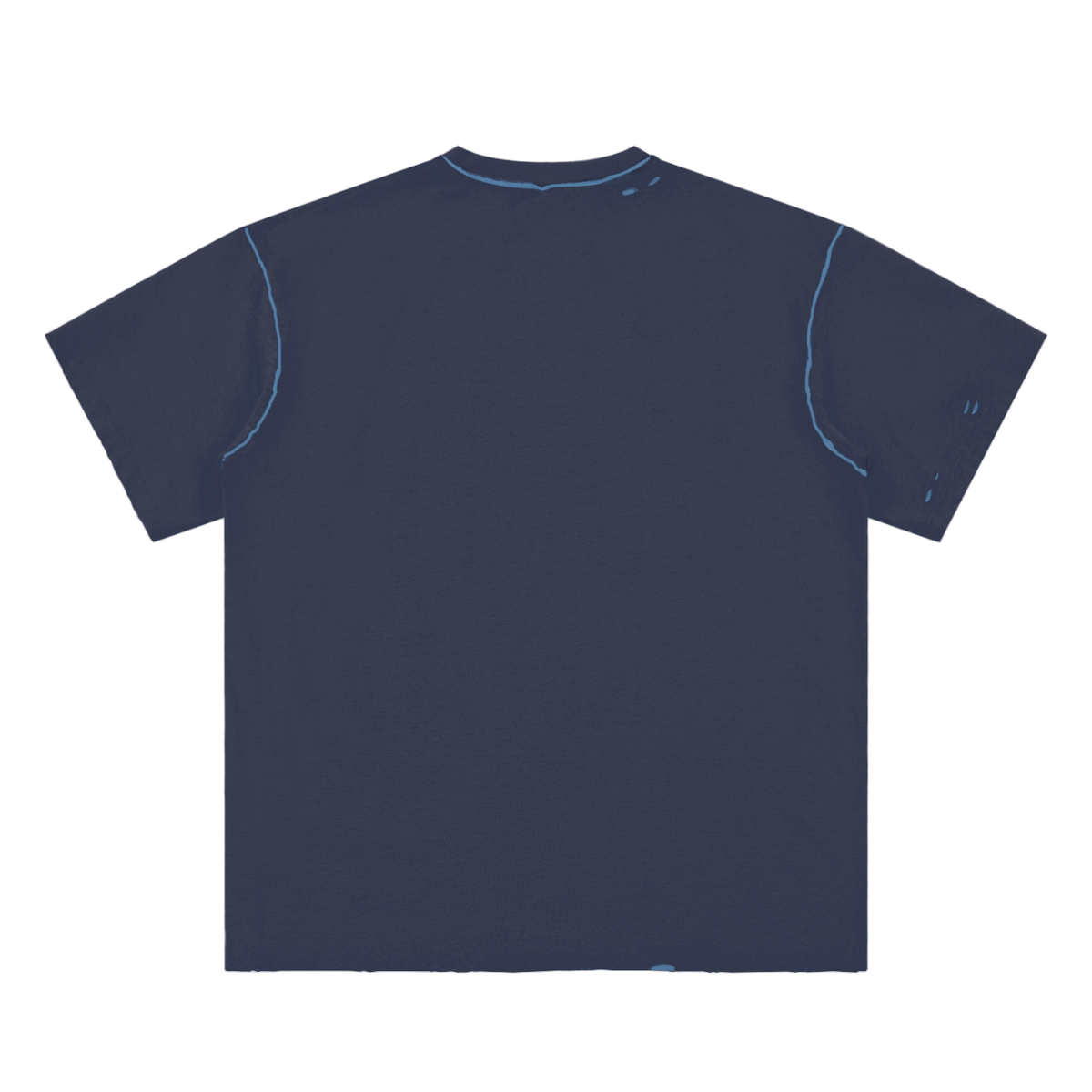 Hand-frayed Reversible T-shirt