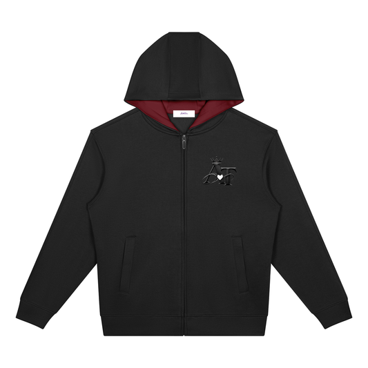 Drop Shoulder Full Zip Hoodie