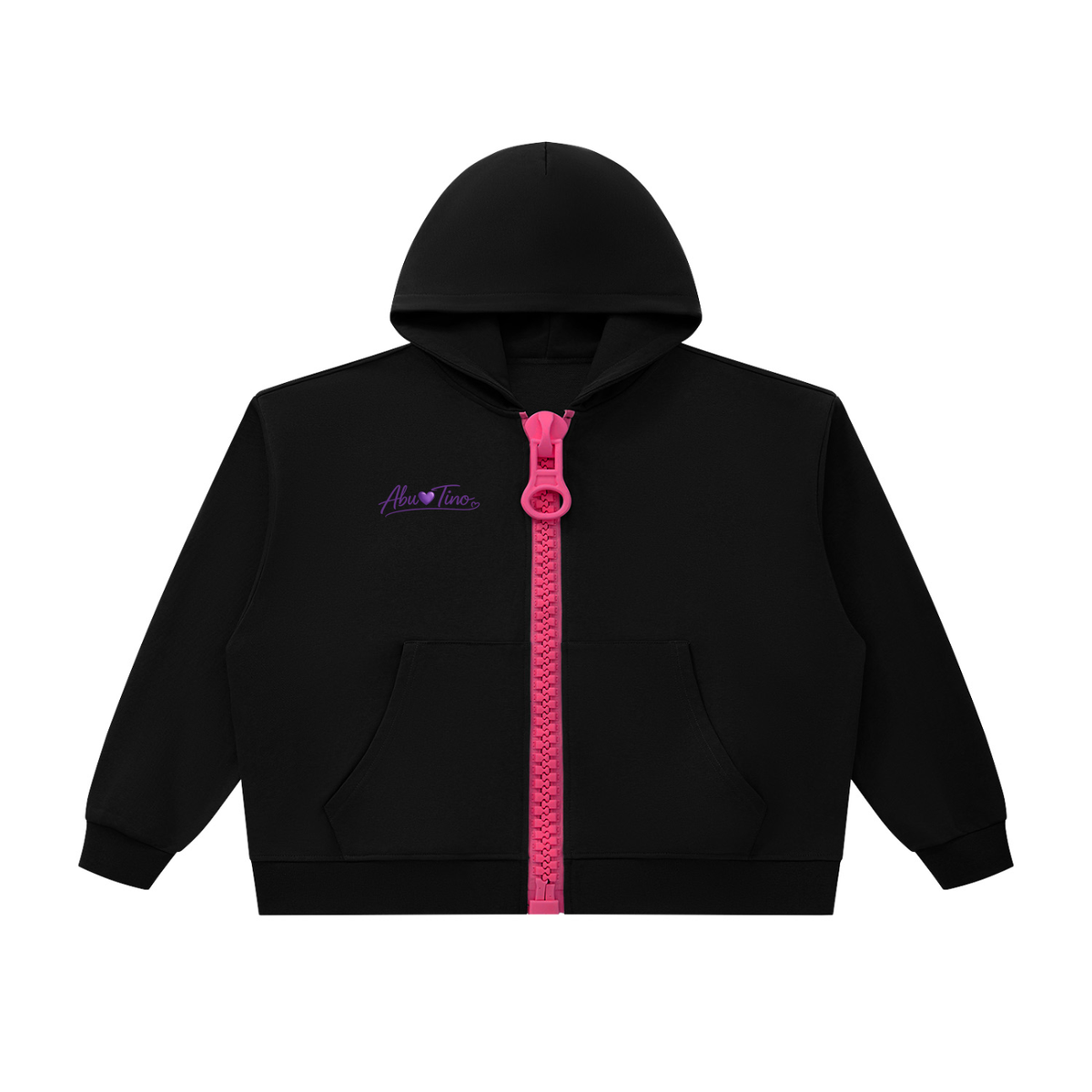 Oversized Chunky-Zip Boxy Hoodie