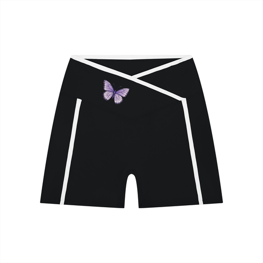 Women’s High Rise Color Block Yoga Shorts