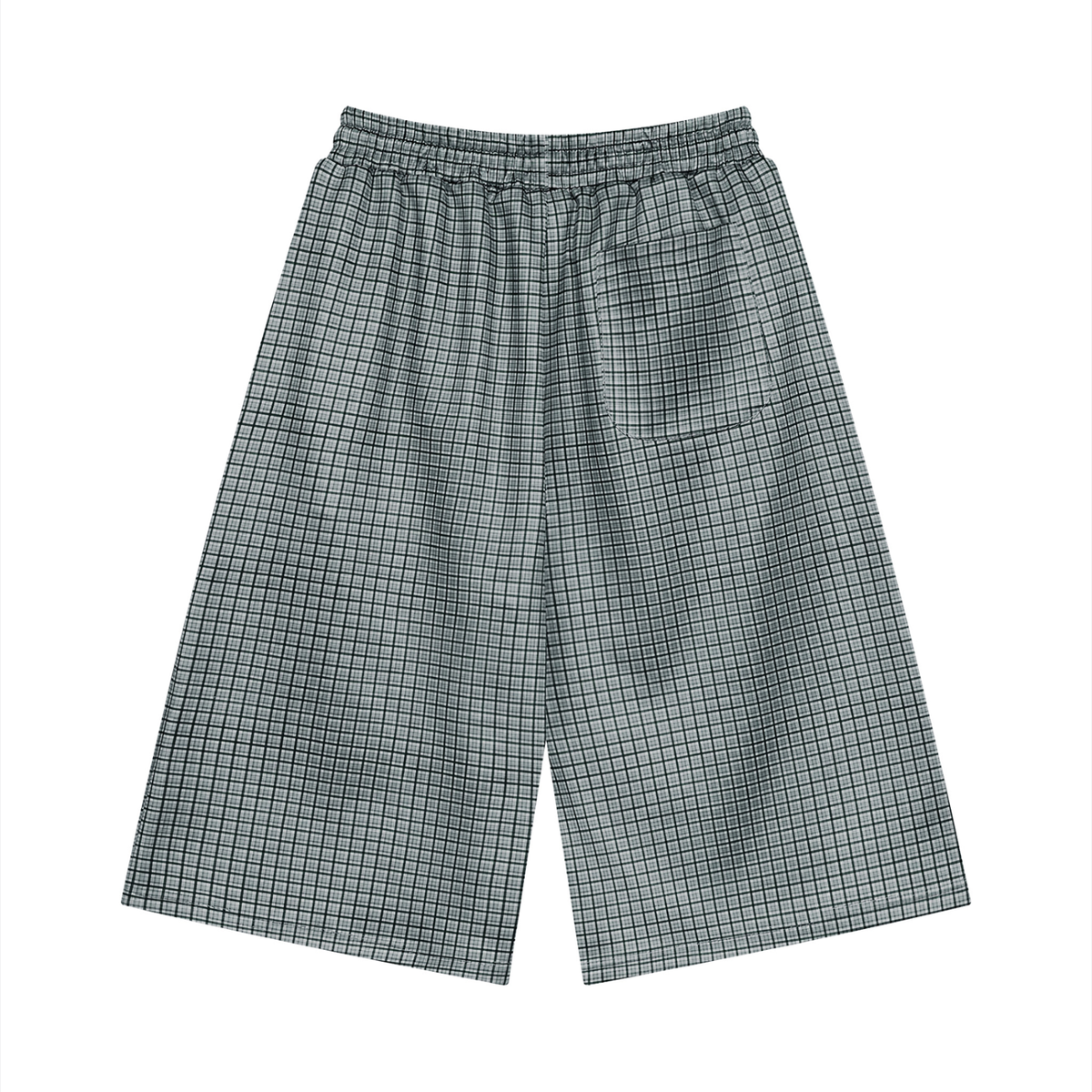 Men Plaid Drawstring Shorts