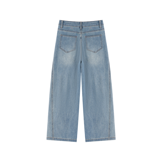Women’s Vintage Wash High Rise Wide Leg Jeans