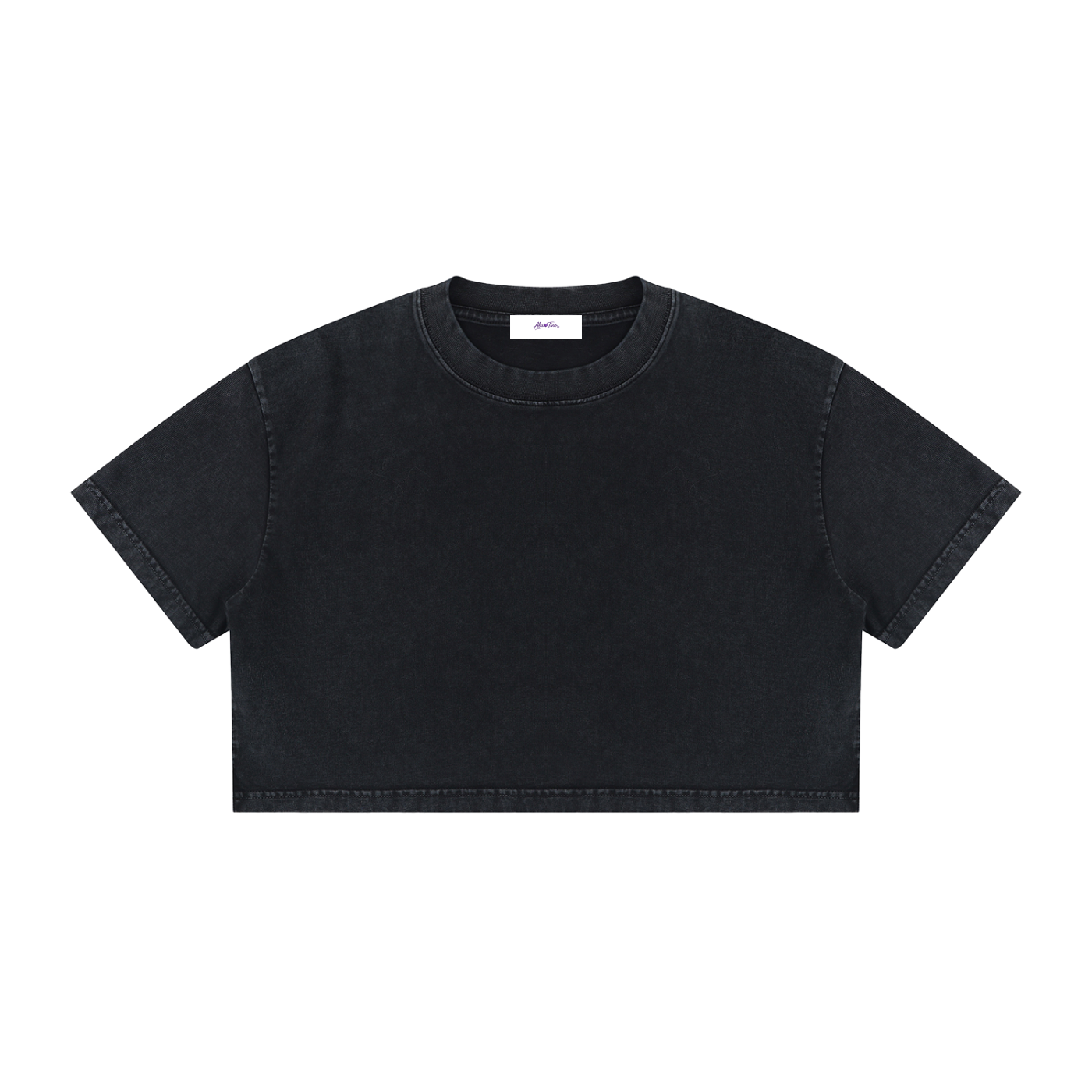 Women's Mineral Wash Cotton Crop T-Shirt