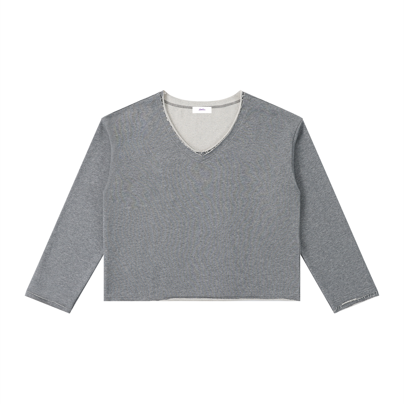 Women's Raw Hem Long Sleeve T-Shirt