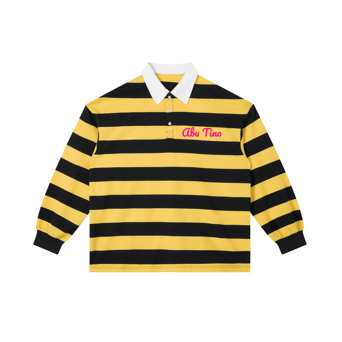 AbuTino Block Stripe Polo Shirt
