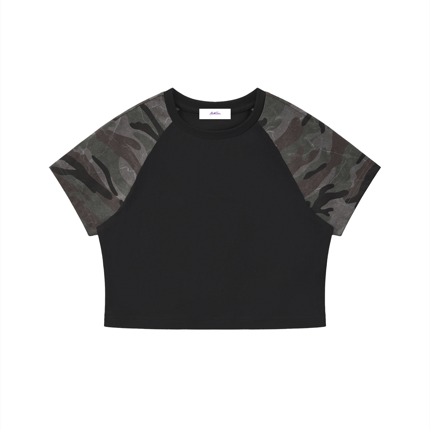 Women’s Camo Raglan Crop T-Shirt