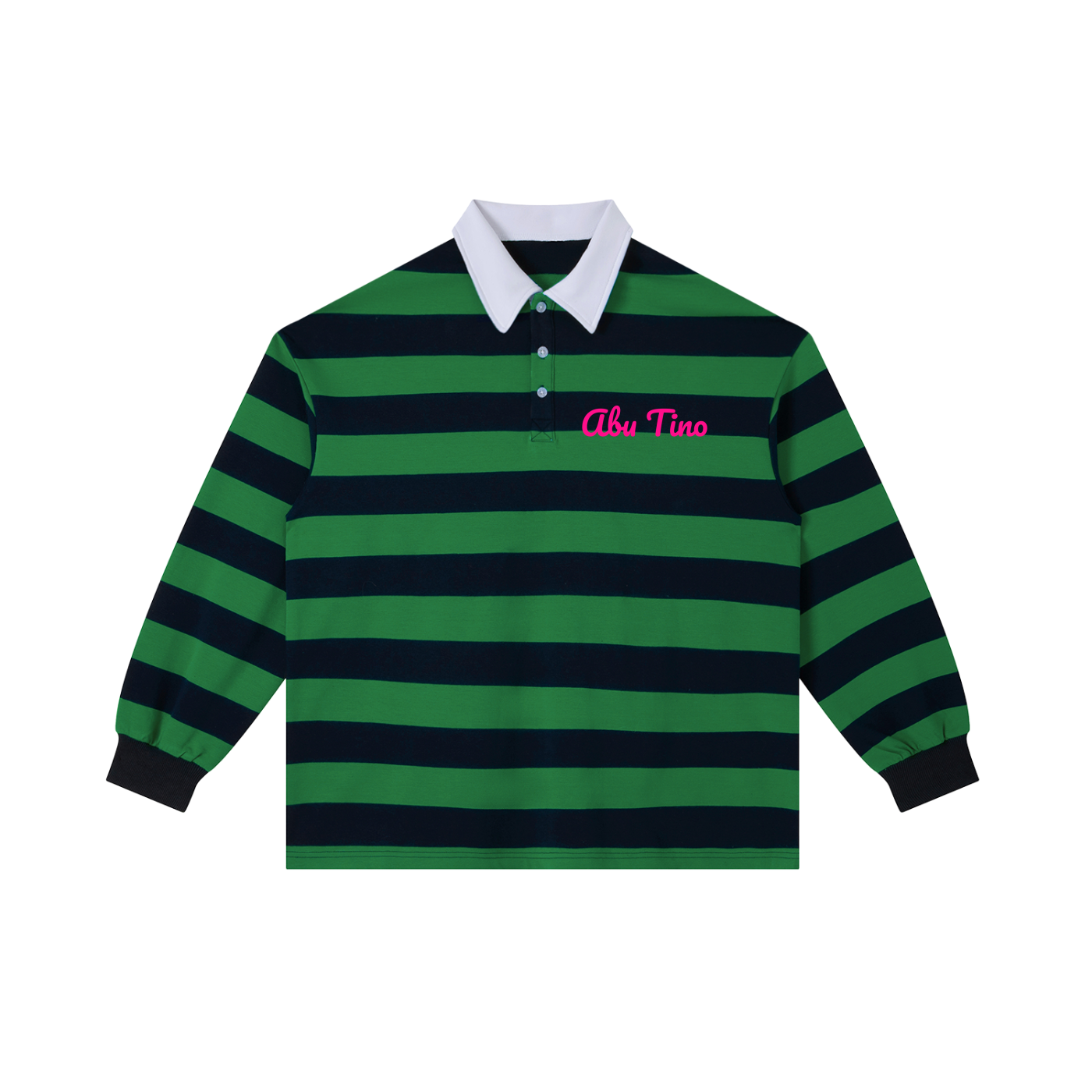 AbuTino Block Stripe Polo Shirt