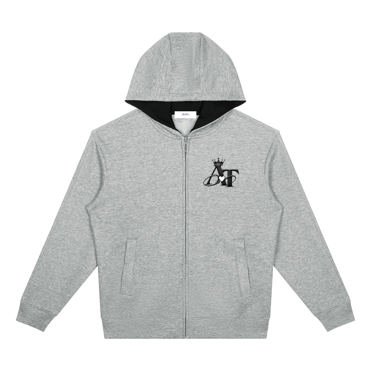 Drop Shoulder Full Zip Hoodie